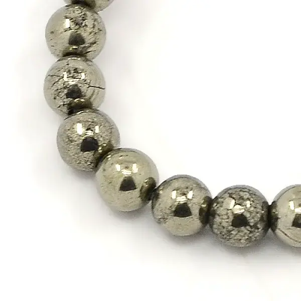 Natural Pyrite Beads Strands