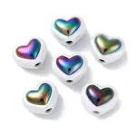UV Plating Rainbow Iridescent Acrylic Beads