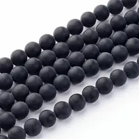Grade A Natural Black Agate Beads Strands