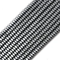 Electroplate Non-magnetic Synthetic Hematite Beads Strands