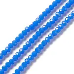 Faceted(32 Facets) Glass Beads Strands