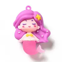 Mermaid Shape PVC Pendants