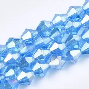 Electroplate Glass Beads Strands