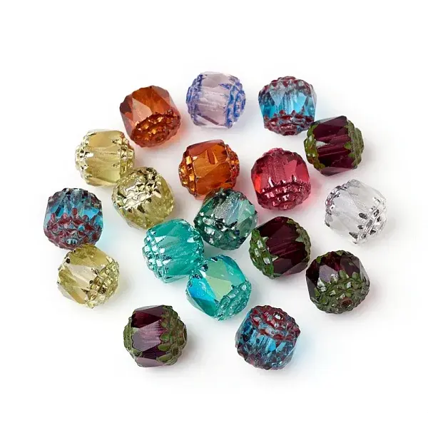 Electroplated Czech Glass Beads