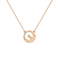 Classic Vintage S925 Silver Iron Tower Necklace with Micro-Inlaid Zircon