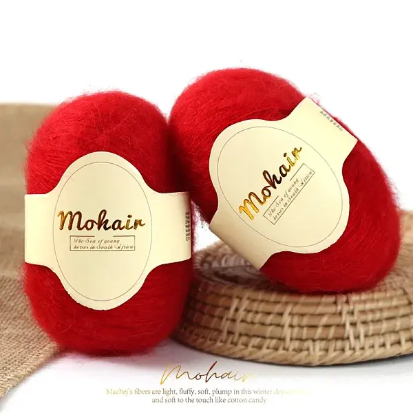 Fine Lace Mohair Wool Blended Crochet Knitting Yarn