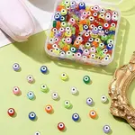230Pcs Transparent & Printed Acrylic Beads