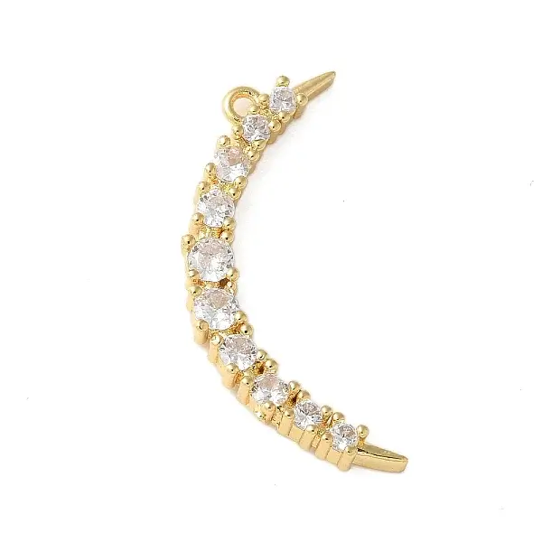 Brass Micro Pave Cubic Zirconia Pendants