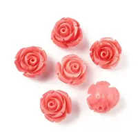 Synthetic Shell Dyed Beads