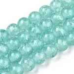 Baking Painted Crackle Glass Bead Strands