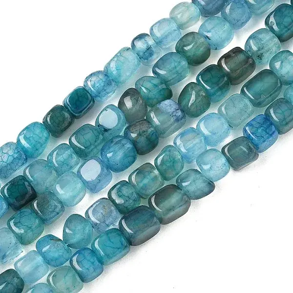 Natural Dragon Veins Agate(Dyed & Heated) Beads Strands
