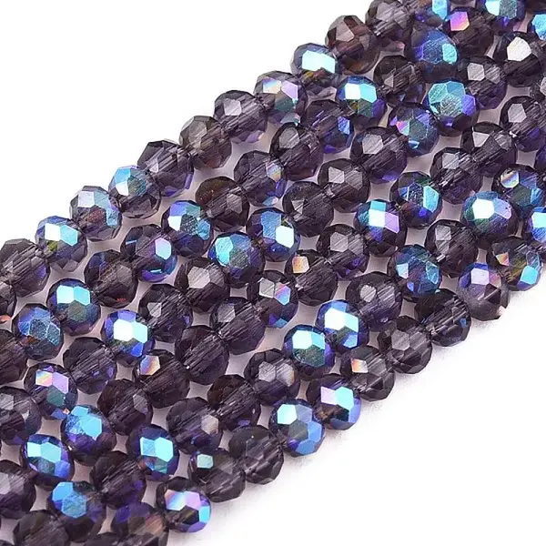 Electroplate Glass Beads Strands