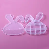 9 Grids Rabbit Shape Plastic Organizer Boxes