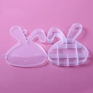 9 Grids Rabbit Shape Plastic Organizer Boxes