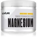 LivLife Magnesium Bisglycinate prášok na účinné doplnenie horčíka príchuť Mango Orange 195 g
