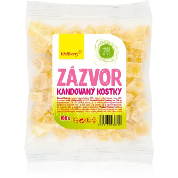 Wolfberry Zázvor kandovaný zázvor 100 g