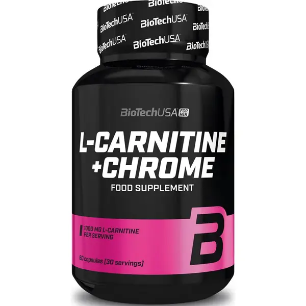 BioTechUSA L-Carnitine + Chrome kapsuly pre športovcov 60 cps