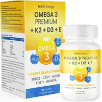 Movit Energy Omega 3 Premium +K2+D3+E doplnok stravy na podporu zdravia nervového systému 90 cps