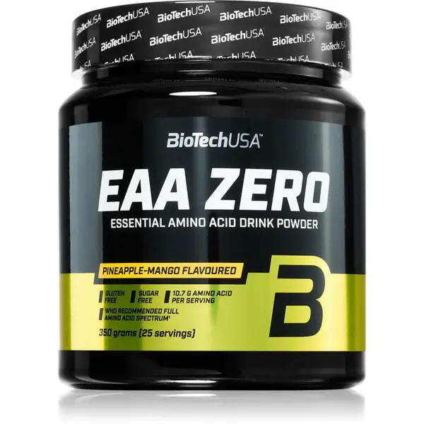 BioTechUSA EAA ZERO prášok s aminokyselinami príchuť Pineapple & Mango 350 g