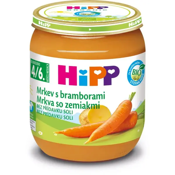 Hipp BIO mrkva so zemiakmi detský príkrm 125 g