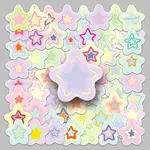50Pcs Cute Star PVC Self-Adhesive Stickers