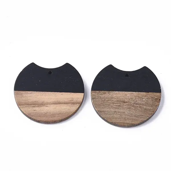 Resin & Walnut Wood Pendants