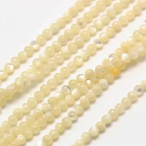 Shell Round Beads Strands