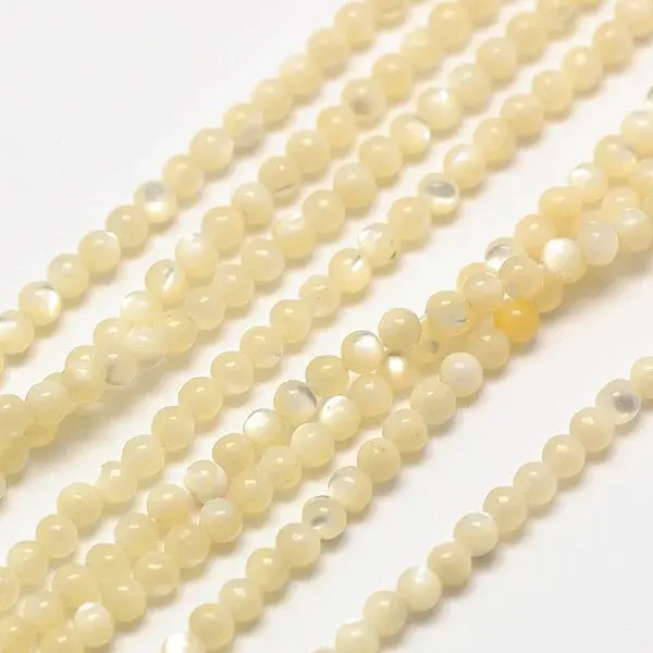 Shell Round Beads Strands
