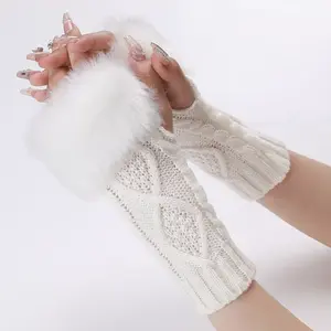 Polyacrylonitrile Fiber Yarn Knitting Fingerless Gloves