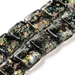 Handmade Dichroic Foil Glass Beads Strands