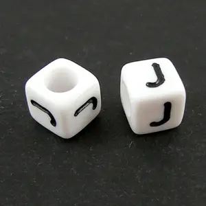 Letter Acrylic European Large Hole Beads