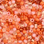 Opaque & Transparent Inside Colours 6/0 Glass Seed Beads