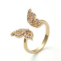 Adjustable Brass Cuff Finger Rings