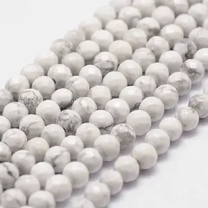 Natural Howlite Beads Strands