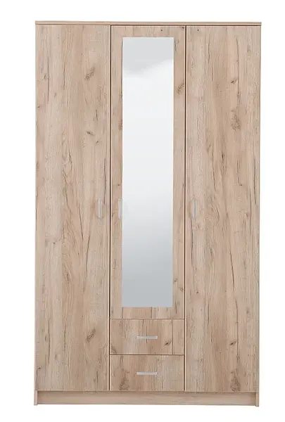 Kombinovaná skříň se zrcadlem 3d nerea - dub šedý