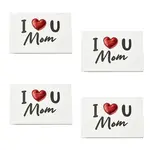 4Pcs Kraft Paper Greeting Cards