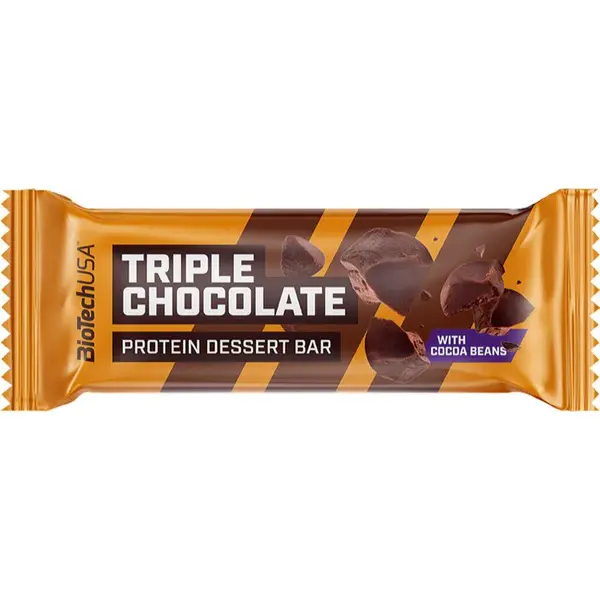 BioTechUSA Protein Dessert Bar proteinová tyčinka příchuť Triple Chocolate 50 g