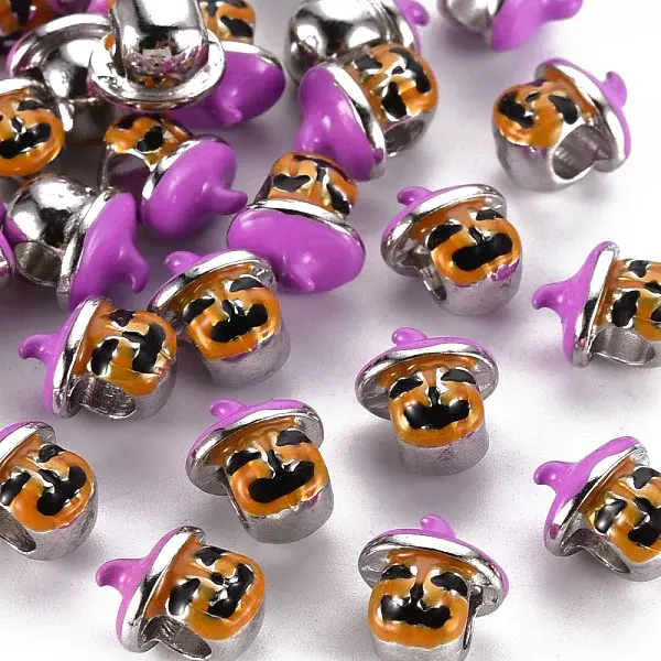 Autumn Theme Alloy Enamel European Beads
