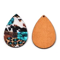 Single Face Printed Basswood Big Pendants