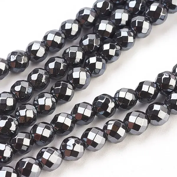 Non-Magnetic Synthetic Hematite Beads Strands