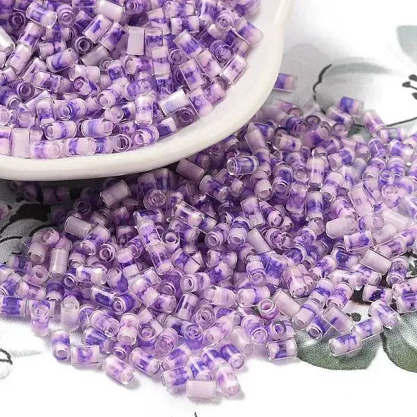 Two Tone Inside Colours Transparent Glass Seed Beads