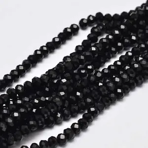 Faceted Rondelle Glass Beads Strands
