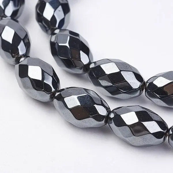 Non-magnetic Synthetic Hematite Beads Strands