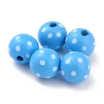 Dyed Natural Wooden Beads