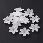 6-Petal Transparent Acrylic Bead Caps