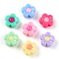 Two Tone Opaque Acrylic Beads