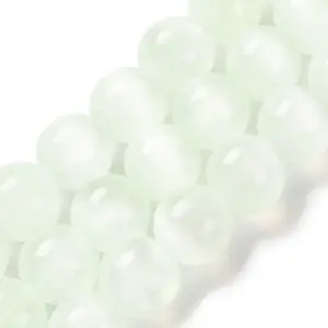 Natural Selenite Beads Strands