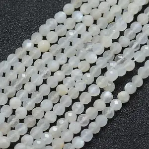 Natural White Moonstone Beads Strands
