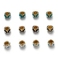 Brass European Enamel Beads