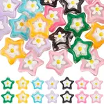 28Pcs 7 Colors Handmade Lampwork Beads Strands